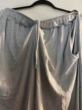 Rampage Gray Ribbed Drawstring Joggers
